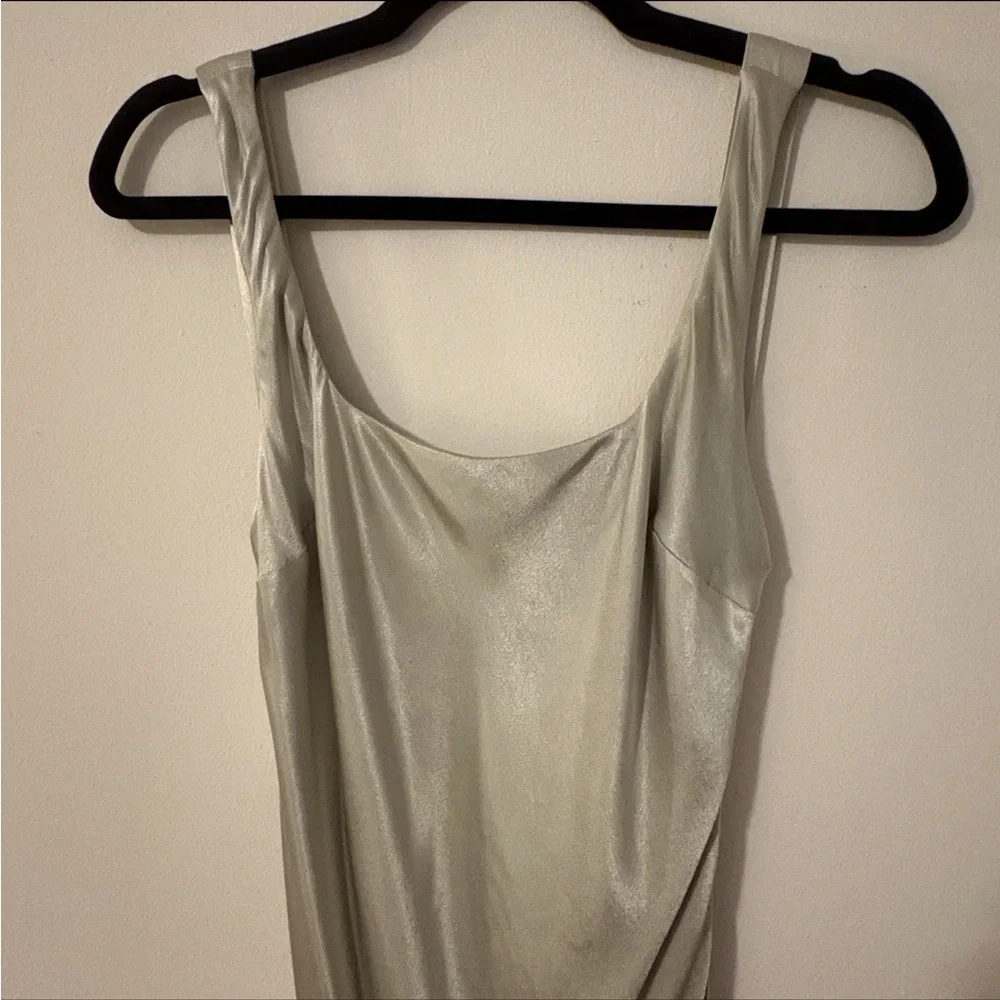 Meshki Ensley Satin Maxi Dress - Sage Green - Picture 4 of 7
